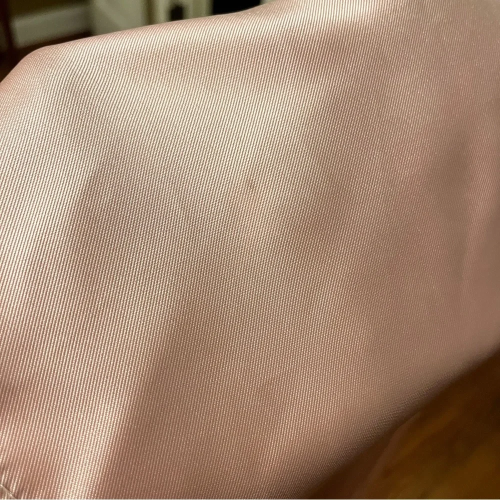 Alfred Sung Draped One-Shoulder Satin Maxi Dress Pockets Toasted Sugar 4 AS IS - Picture 15 of 16